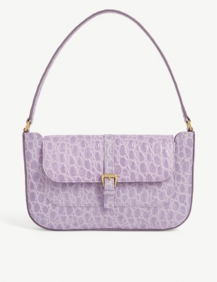 lilac croc bag