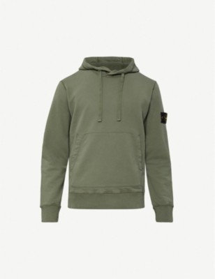 stone island canvas hooded jacket