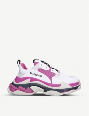 balenciaga trainers triple s pink