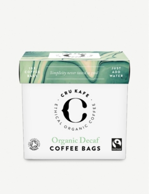 CRU KAFE: Orgnic Fairtrade decaf coffee bags 75g