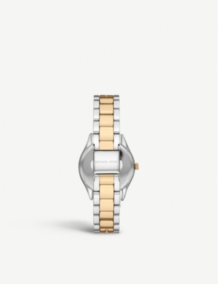 2 tone michael kors watch