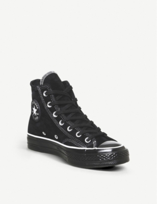 all star hi 70s trainers black white black exclusive