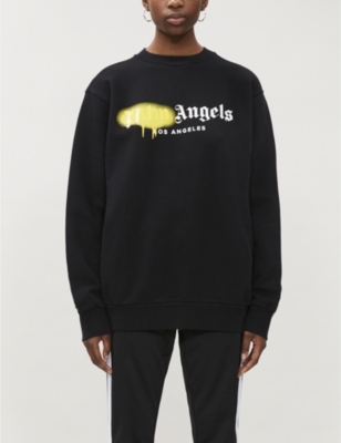 PALM ANGELS - Spray graphic-print cotton-jersey sweatshirt