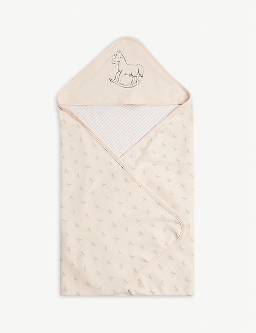 THE LITTLE TAILOR: Hooded rocking horse cotton blanket