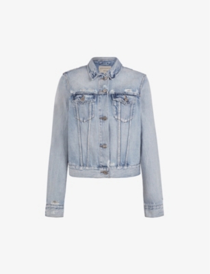 all saints hay denim jacket