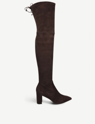 stuart weitzman stretch suede boots