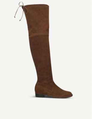 suede thigh boots