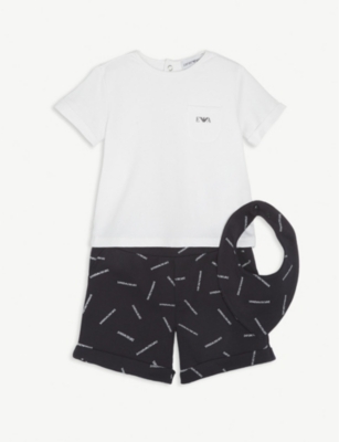 armani t shirt and shorts