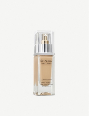 Estée Lauder Re-nutriv Ultra Radiance Liquid Makeup Spf20 30ml In 1w1 Bone