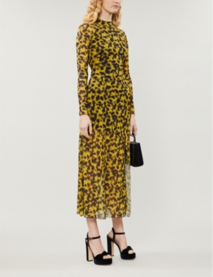 topshop tiger print dress