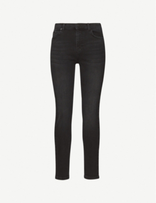 WHISTLES: Sculpted high-rise stretch-denim jeans