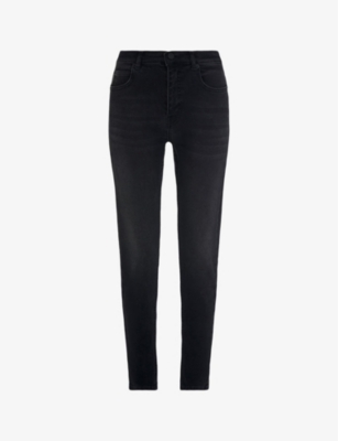 WHISTLES: Sculpted high-rise stretch-denim jeans