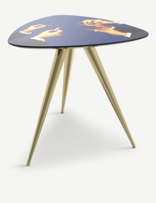 Lipsticks wooden side table 48cm