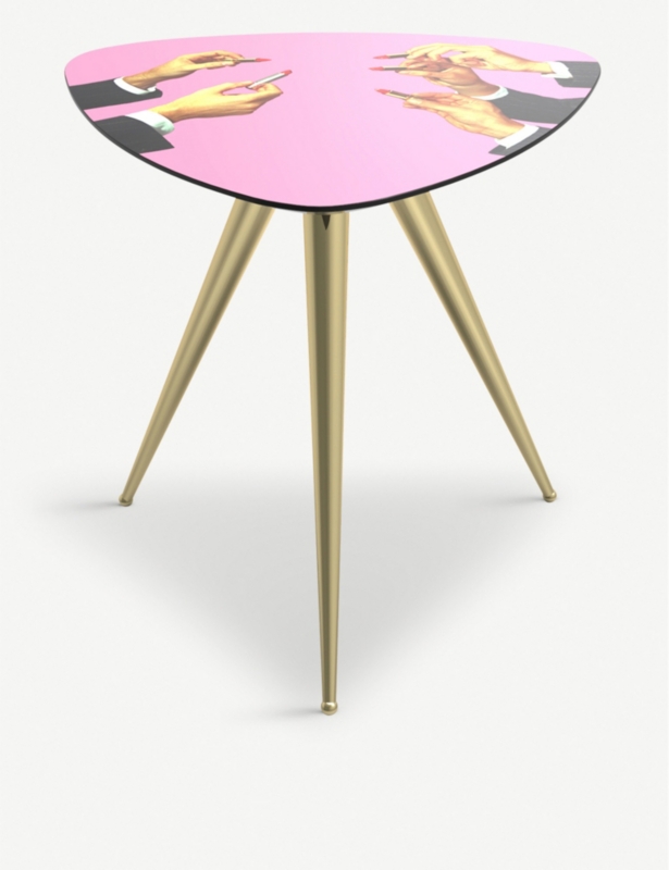 Lipsticks wooden side table 48cm