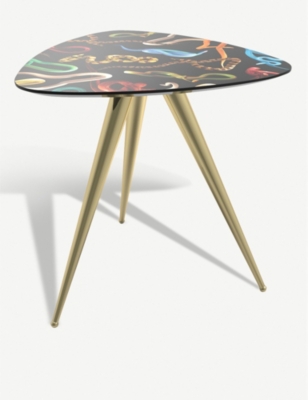Snakes wooden side table 48cm