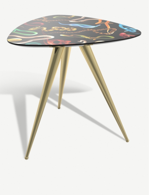 Snakes wooden side table 48cm