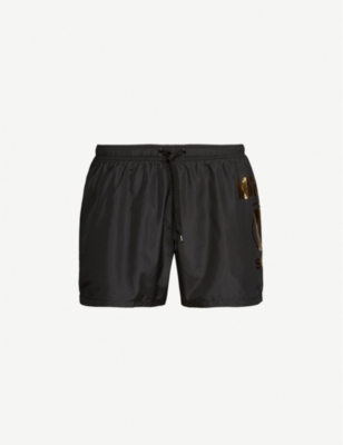 black moschino swim shorts
