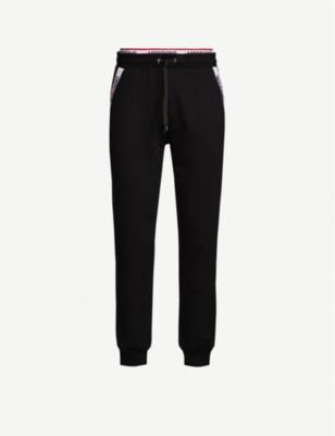 moschino logo tape jogging bottoms
