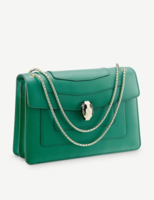 bvlgari serpenti green bag