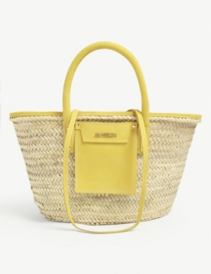 woven straw bag