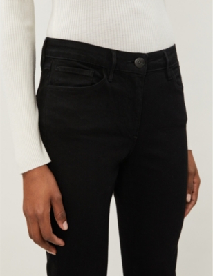 black tear jeans