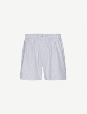 SUNSPEL: Pinstripe relaxed-fit cotton boxer shorts