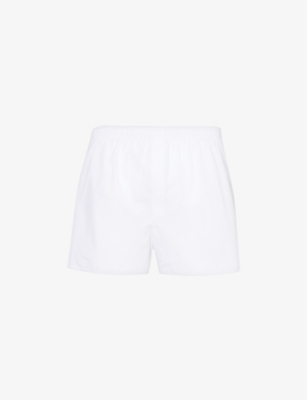 Men's Long Cut Classic Boxer Shorts in White