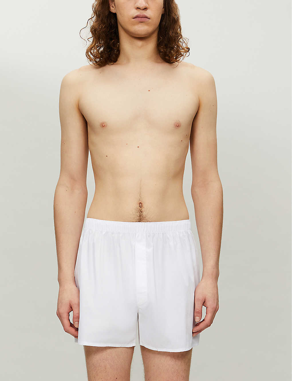 Shop Sunspel Classic Cotton Boxer Shorts In White