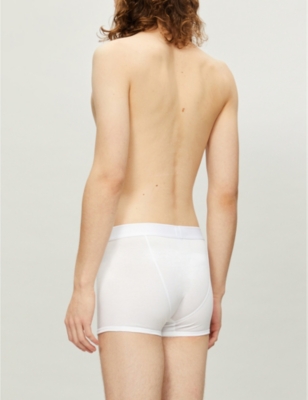 Sunspel Q82 Regular-fit Cotton Trunks In White