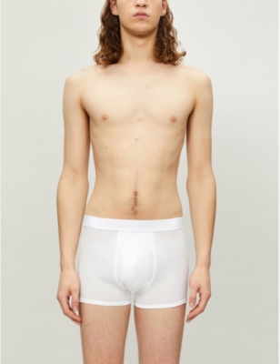 Sunspel Q82 Regular-fit Cotton Trunks In White