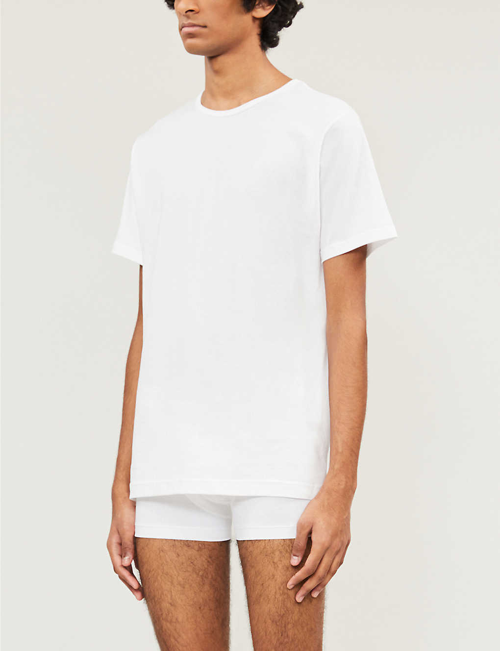 Sunspel Q82 Regular-fit Cotton-jersey T-shirt In White