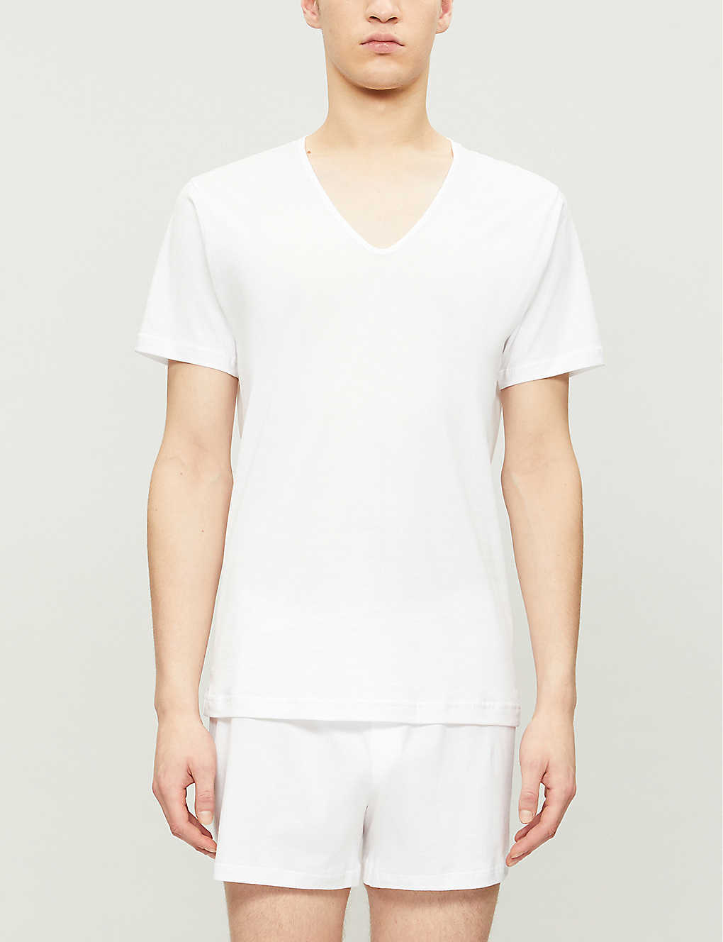 Sunspel Superfine Egyptian Cotton T-shirt In White