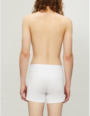 Sunspel Q82 Loose-fit Superfine Cotton Boxers In White
