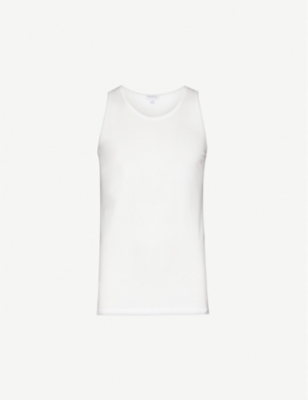 SUNSPEL: Q82 superfine cotton-jersey vest