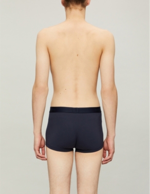 Sunspel Stretch-cotton Trunks In Navy