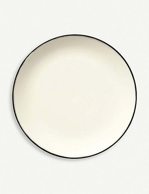 ANN DEMEULEMEESTER: Ann Demeulemeester x Serax Dé variation no.1 porcelain plate 28cm