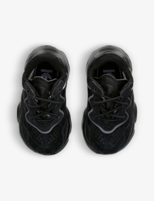 ADIDAS: Ozweego logo-print mesh and suede trainers 1-4 years