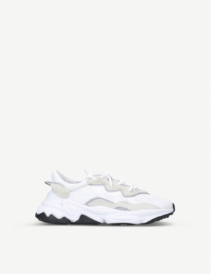 adidas white mesh trainers