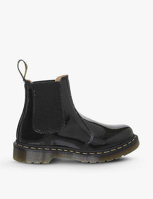 DR. MARTENS: 2976 patent-leather Chelsea boots