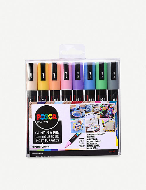 POSCA: PC-5M pastel water-based paint markers pack of eight