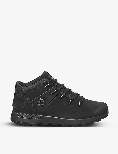 TIMBERLAND: Euro Sprint Trekker leather and recycled-plastic trainers