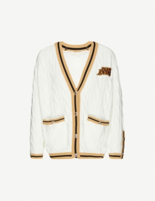 Patch Embroidered Cardigan