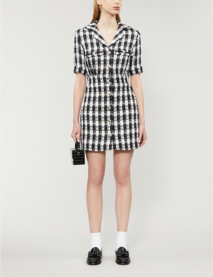 MAJE Ricky bouclé mini dress