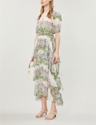 maje floral dress