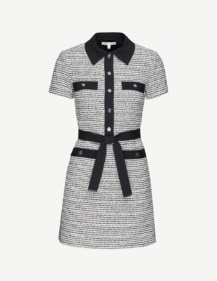 maje black white dress