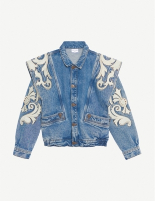 sandro denim shirt