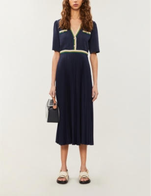 sandro navy dress