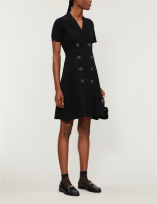 sandro knit midi shirtdress