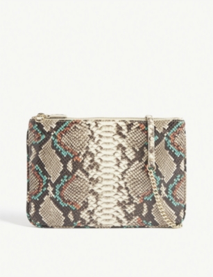 snake print purse