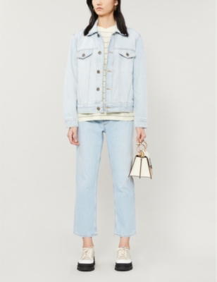 sandro denim shirt